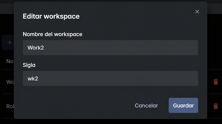 Screen Workspaces
