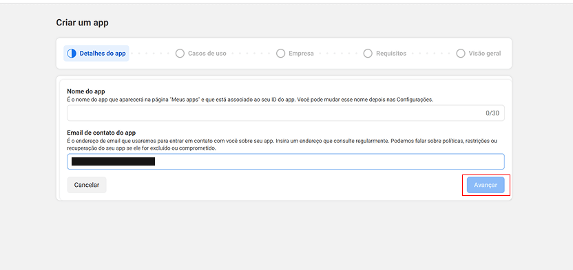Detalles de la aplicación